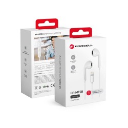 Ακουστικά Handsfree FORCELL F-Audio HR-ME25 Lightning With Microphone White Ακουστικά Handsfree FORCELL F-Audio HR-ME25 Lightning With Microphone White