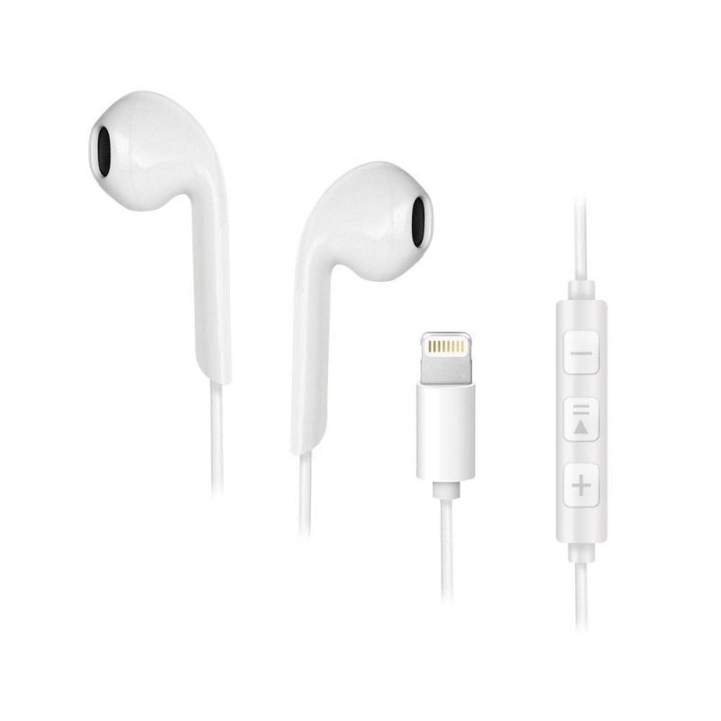Ακουστικά Handsfree FORCELL F-Audio HR-ME25 Lightning With Microphone White Ακουστικά Handsfree FORCELL F-Audio HR-ME25 Lightning With Microphone White