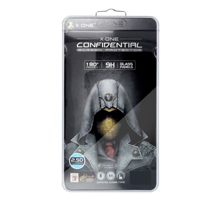 Γυαλί Προστασίας X-ONE Full Cover Extra Strong Privacy  iPhone 15 Pro Max (6.7") Clear