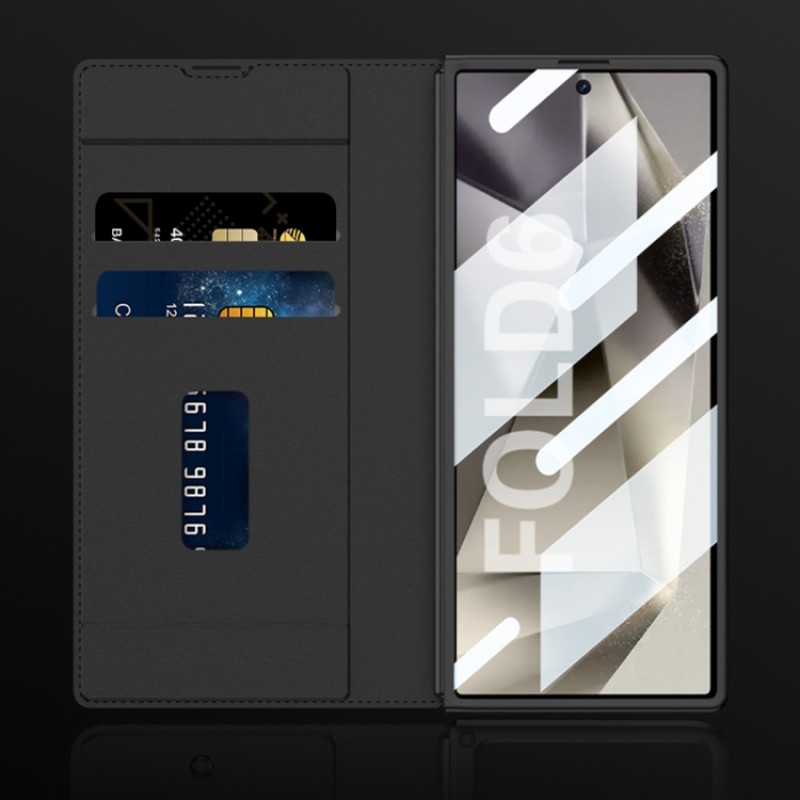 Θήκη Integrated Armor Flip Leather Case with Pen Slot Samsung Galaxy Z Fold6 5G SM-F956 Black