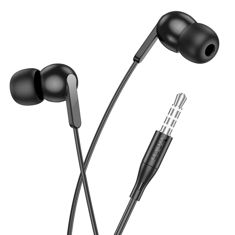 Ακουστικά Handsfree Hoco M124  Jack 3.5mm & Microphone Black