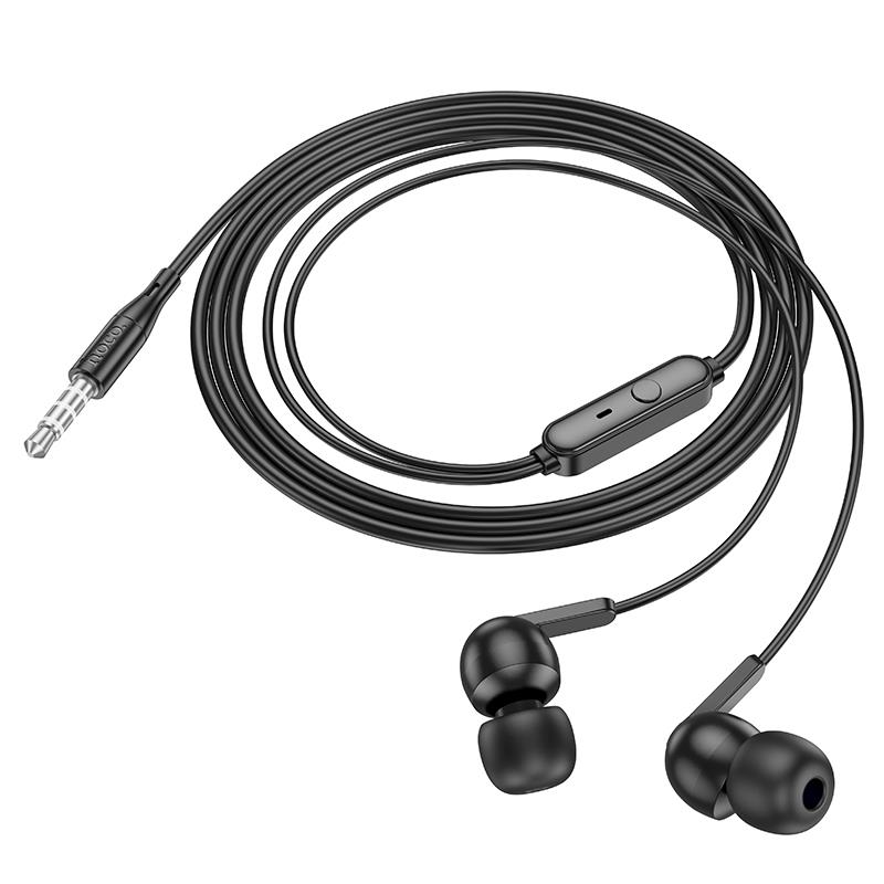 Ακουστικά Handsfree Hoco M124  Jack 3.5mm & Microphone Black