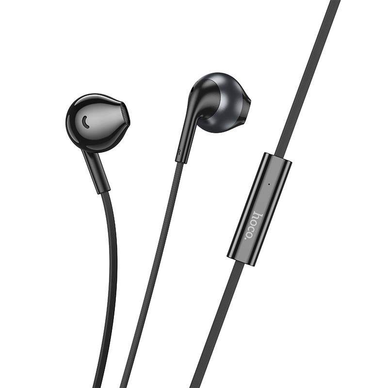 Ακουστικά Handsfree Hoco M115 Sagacious Universal Mε Mικρόφωνο iP Black