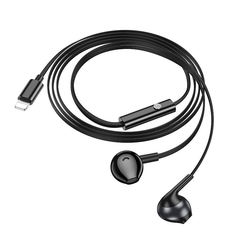 Ακουστικά Handsfree Hoco M115 Sagacious Universal Mε Mικρόφωνο iP Black