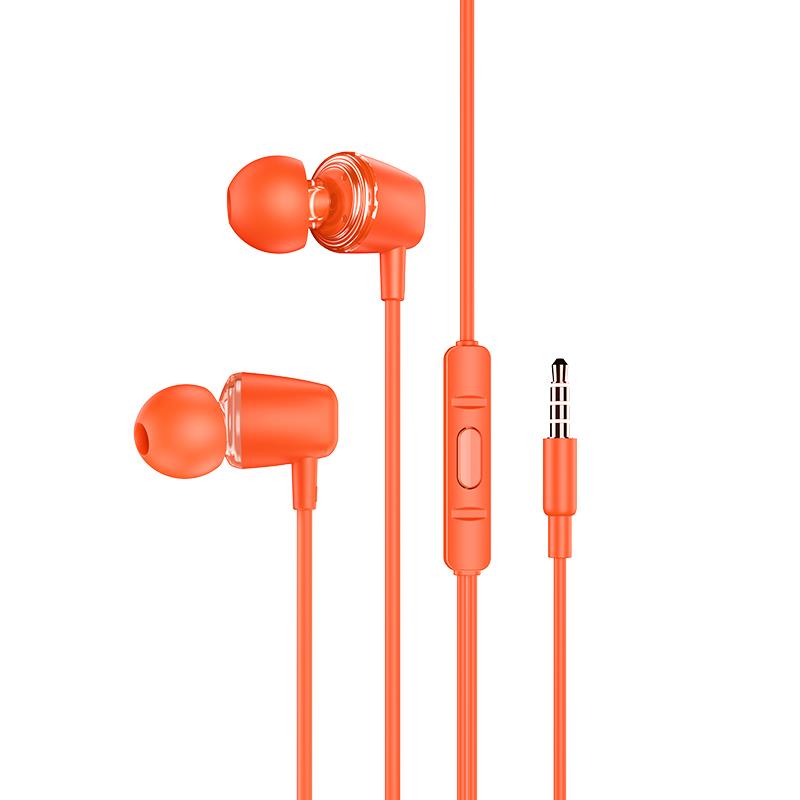 Ακουστικά Handsfree Earphones Hoco M107 In-ear Jack 3.5mmOrange