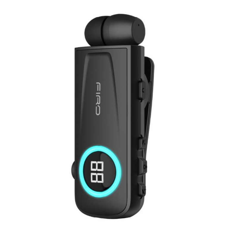 Ακουστικό Bluetooth Firo H17 Retractable Earphone Με Οθόνη Black