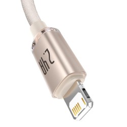 Καλώδιο Φόρτισης Baseus Crystal Shine USB to Lightning Cable 20W 1,2 m Pink (CAJY001104)