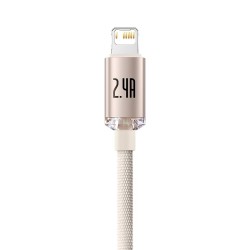 Καλώδιο Φόρτισης Baseus Crystal Shine USB to Lightning Cable 20W 1,2 m Pink (CAJY001104)