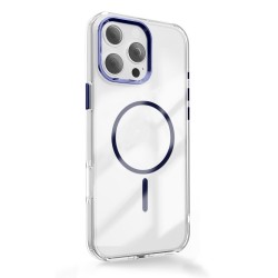 Θήκη Clear Thin Mag Cover Case With Magsafe iPhone 16 Pro Max (6.9") Transparent Blue