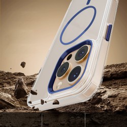 Θήκη Clear Thin Mag Cover Case With Magsafe iPhone 16 Pro Max (6.9") Transparent Blue