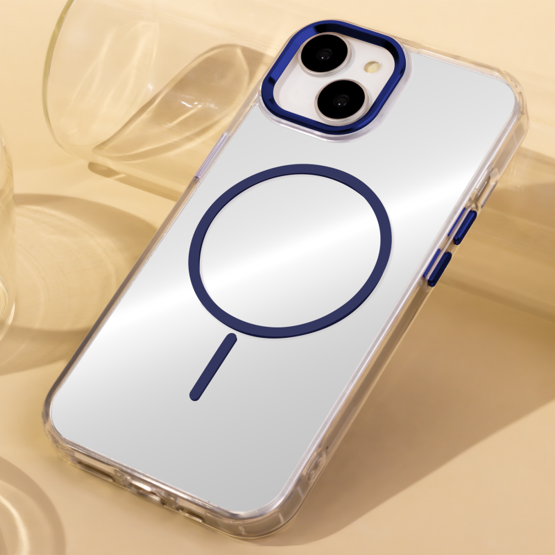 Θήκη Clear Thin Mag Cover Case With Magsafe iPhone 16 Pro Max (6.9") Transparent Blue