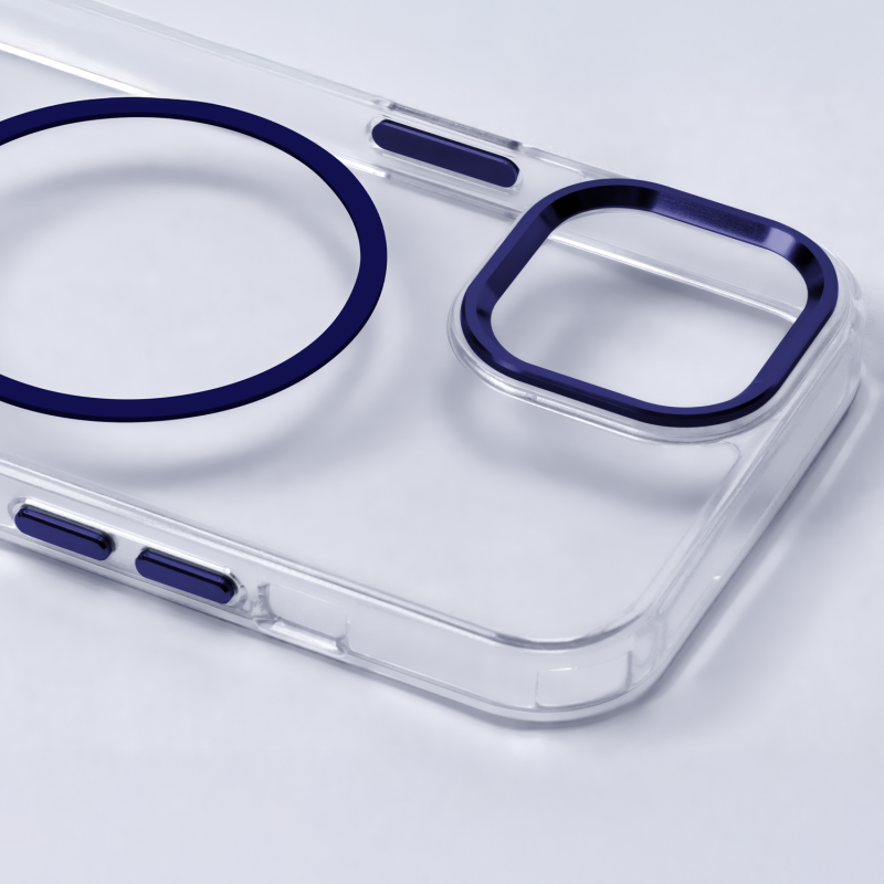 Θήκη Clear Thin Mag Cover Case With Magsafe iPhone 16 Pro Max (6.9") Transparent Blue