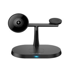 Ασύρματος Φορτιστής Maxlife Magnetic Wireless Charger Stand 3in1 15W Black