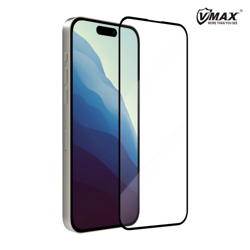 Γυαλί Προστασίας Vmax for Apple iPhone 14 Pro Max (6.7") Full Glue 10D Tempered Glass AntiShock Black