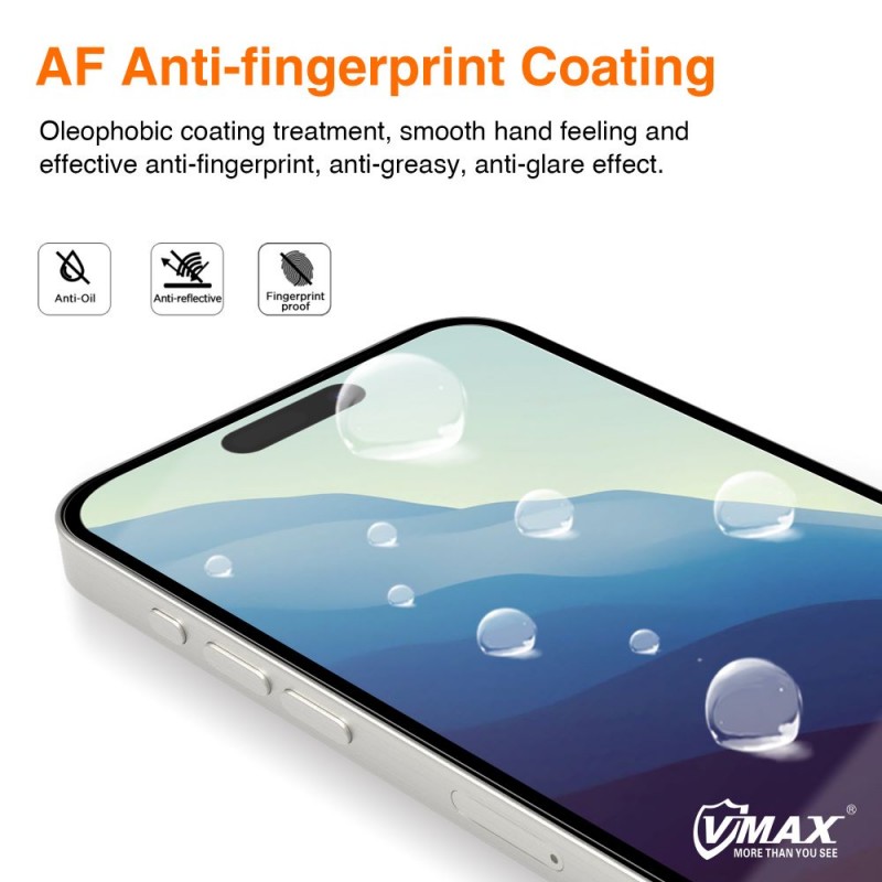 Γυαλί Προστασίας Vmax for Apple iPhone 14 Pro Max (6.7") Full Glue 10D Tempered Glass AntiShock Black