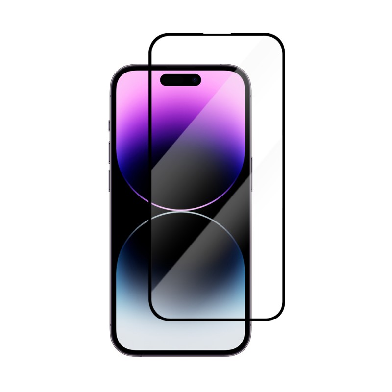 Γυαλί Προστασίας Vmax for Apple iPhone 14 Pro Max (6.7") Full Glue 10D Tempered Glass AntiShock Black