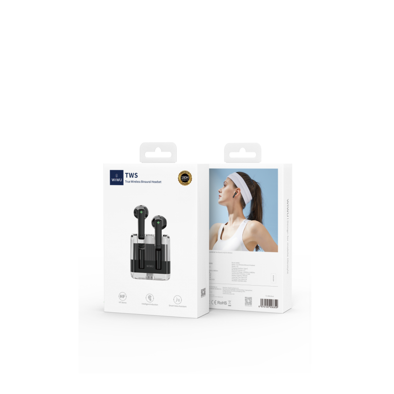 Ακουστικά Bluetooth Wiwu Earphone T21 TWS Black
