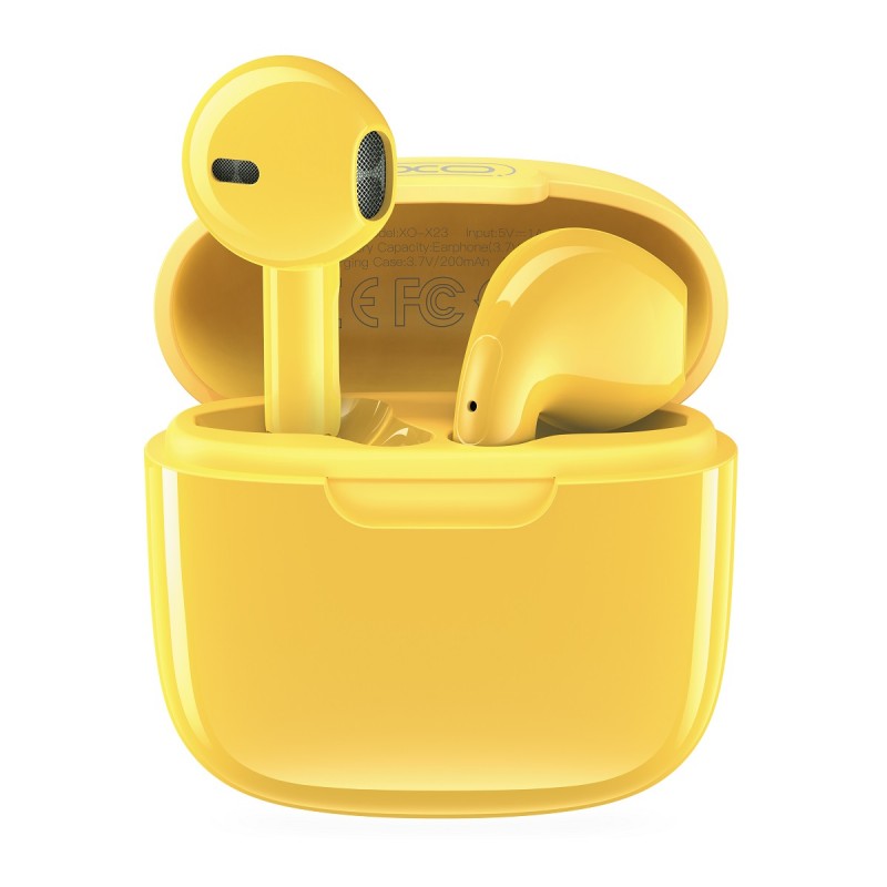 Ακουστικά Bluetooth XO Earphone X23 TWS Yellow Ακουστικά Bluetooth XO Earphone X23 TWS Yellow