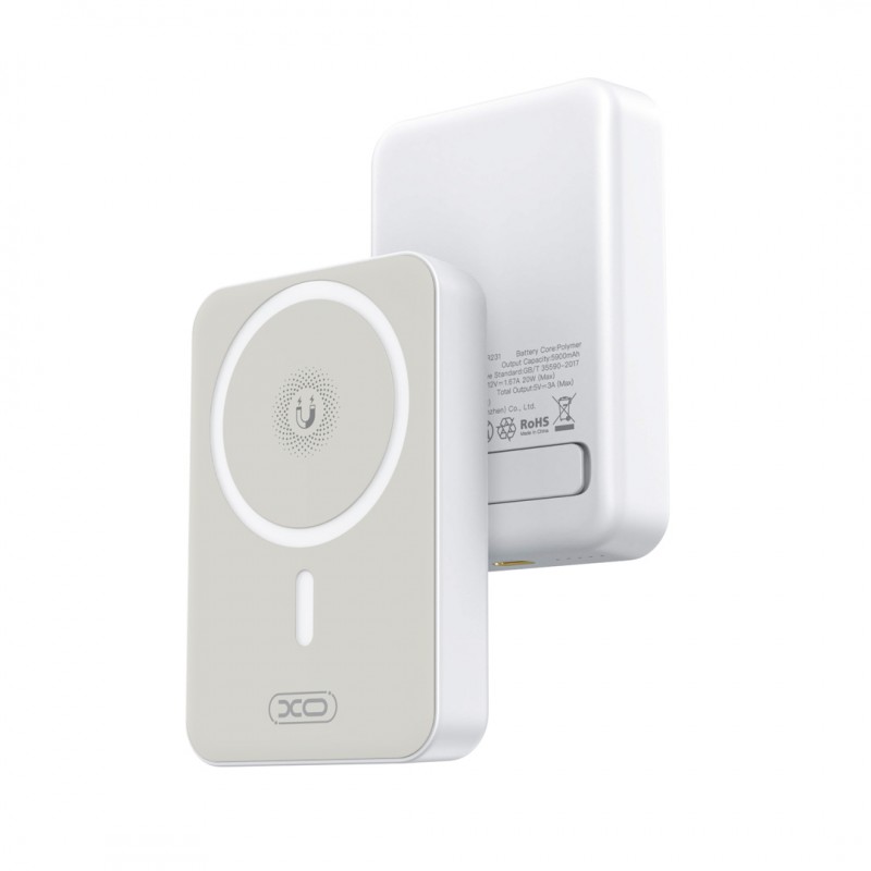 Εξωτερική Μπαταρία XO PR231 MagSafe iPhone 15W Wireless 1000mAh White
