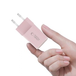 Φορτιστής Ταξιδίου Tech-Protect  33W 2-Port Network Charger Baby Pink