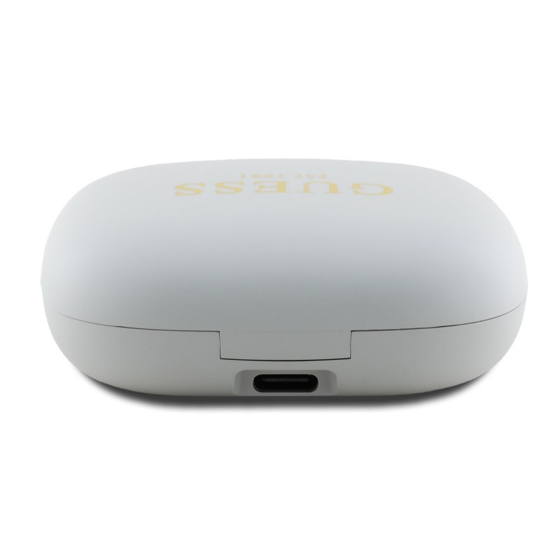 Ακουστικά Guess Satin Classic Logo OWS Wireless Earphones Beige Ακουστικά Guess Satin Classic Logo OWS Wireless Earphones Beige