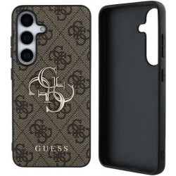 Θήκη Guess PU 4G Metal Logo Case for Samsung Galaxy S25+ Plus 5G S936 Brown