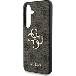 Θήκη Guess PU 4G Metal Logo Case for Samsung Galaxy S25+ Plus 5G S936 Brown