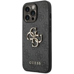 Θήκη Guess PU 4G Metal Logo Case for iPhone 14 Pro Max Grey (6.7") Grey