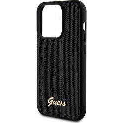 Θήκη Guess Sequin Script Logo Case for iPhone 14 Pro Max (6.7") Black