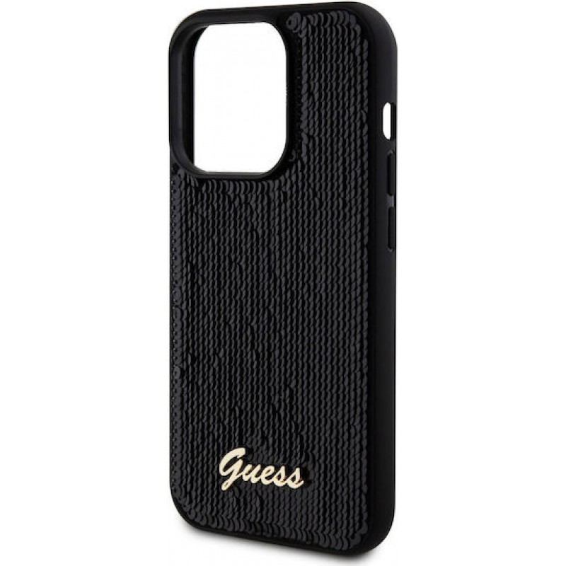 Θήκη Guess Sequin Script Logo Case for iPhone 14 Pro Max (6.7") Black