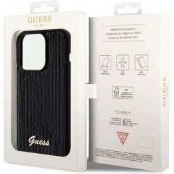 Θήκη Guess Sequin Script Logo Case for iPhone 14 Pro Max (6.7") Black