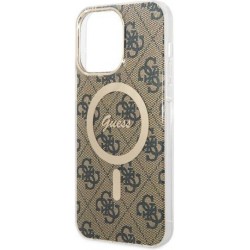 Guess IML 4G MagSafe Case for iPhone 14 Pro Max (6.7") Brown