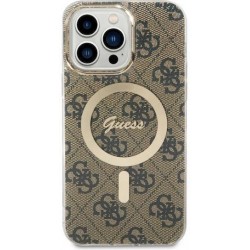 Guess IML 4G MagSafe Case for iPhone 14 Pro Max (6.7") Brown