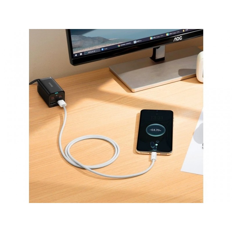 Καλώδιο Φόρτισης Baseus Dynamic Series Cable USB to Type-C 1m 100W White (CALD000602 )