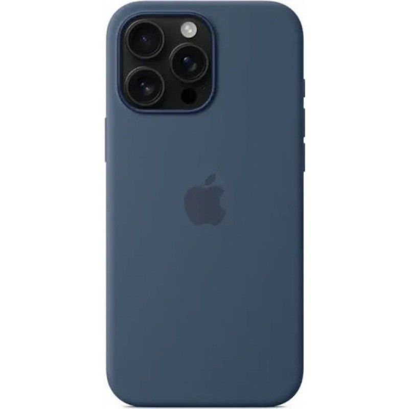 Θήκη Liquid Silicone Cover with MagSafe Magnet Apple iPhone 16 Pro Max (6.9") Denim (Original)