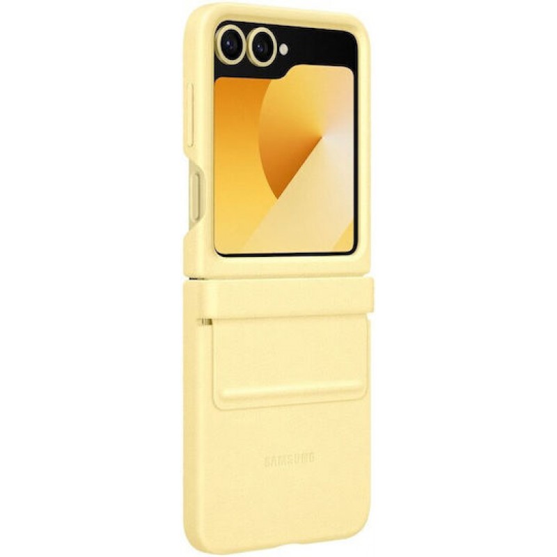 Θήκη Samsung Eco Leather KindSuit Case EF-VF741PYE Samsung Galaxy Z Flip6 SM-F741 / Flip7 FE 5G SM-761B Yellow (Original)