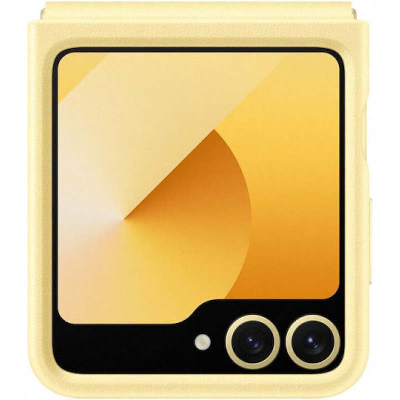 Θήκη Samsung Eco Leather KindSuit Case EF-VF741PYE Samsung Galaxy Z Flip6 SM-F741 / Flip7 FE 5G SM-761B Yellow (Original)