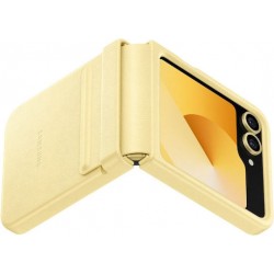 Θήκη Samsung Eco Leather KindSuit Case EF-VF741PYE Samsung Galaxy Z Flip6 SM-F741 / Flip7 FE 5G SM-761B Yellow (Original)