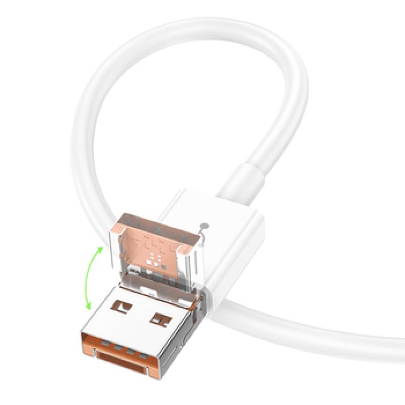 Καλώδιο Data Borofone BX102 USB + Type C to Type C - PD 60W 1m White