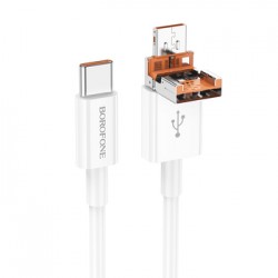 Καλώδιο Data Borofone BX102 USB + Type C to Type C - PD 60W 1m White