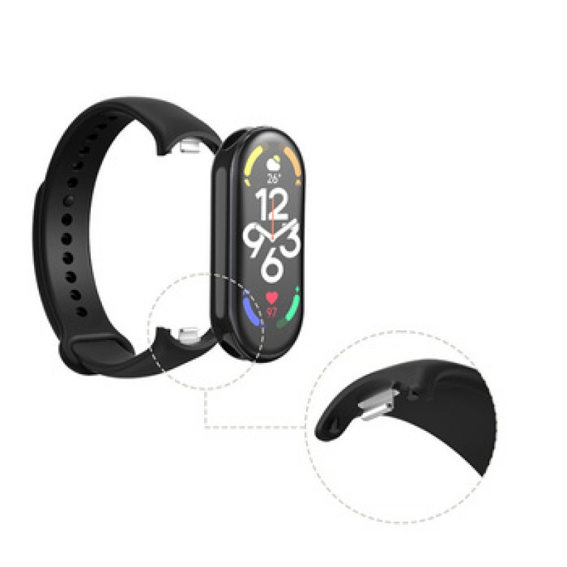 Ανταλλακτικό λουράκι Xiaomi Mi Band 8 / 9 Wristband Silicone Orange