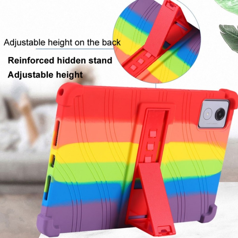 Θήκη Shockproof Silicone Tablet Protective Case With Holder Lenovo Tab K11 Plus 11.45" Rainbow Θήκη Shockproof Silicone Tablet Protective Case With Holder Lenovo Tab K11 Plus 11.45" Rainbow