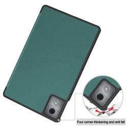 Θήκη Custer Texture 3-Fold Holder Leather Smart Case Lenovo Tab K11 Plus 11.45" Green