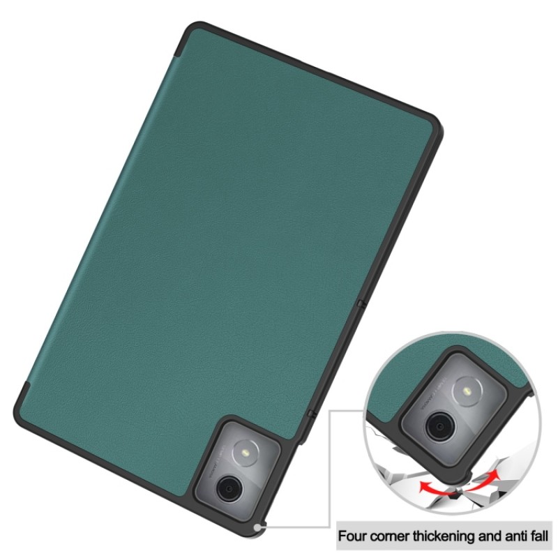 Θήκη Custer Texture 3-Fold Holder Leather Smart Case Lenovo Tab K11 Plus 11.45" Green