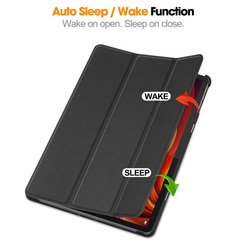 Θήκη Custer Texture 3-Fold Holder Leather Smart Case Samsung Galaxy S10 FE Plus 13.1" Black