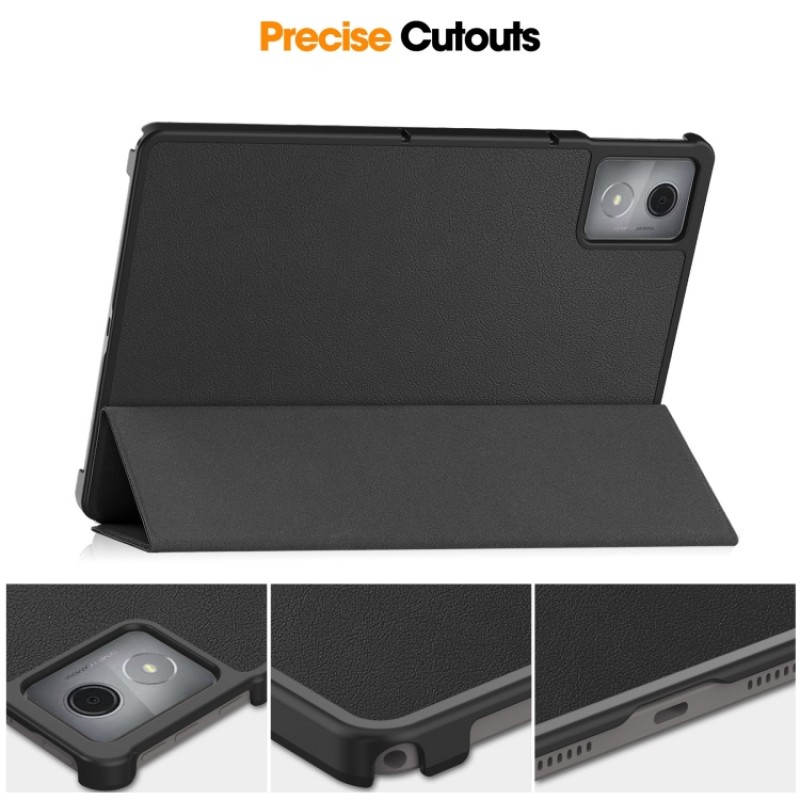 Θήκη Custer Texture 3-Fold Holder Leather Smart Case Samsung Galaxy S10 FE Plus 13.1" Black