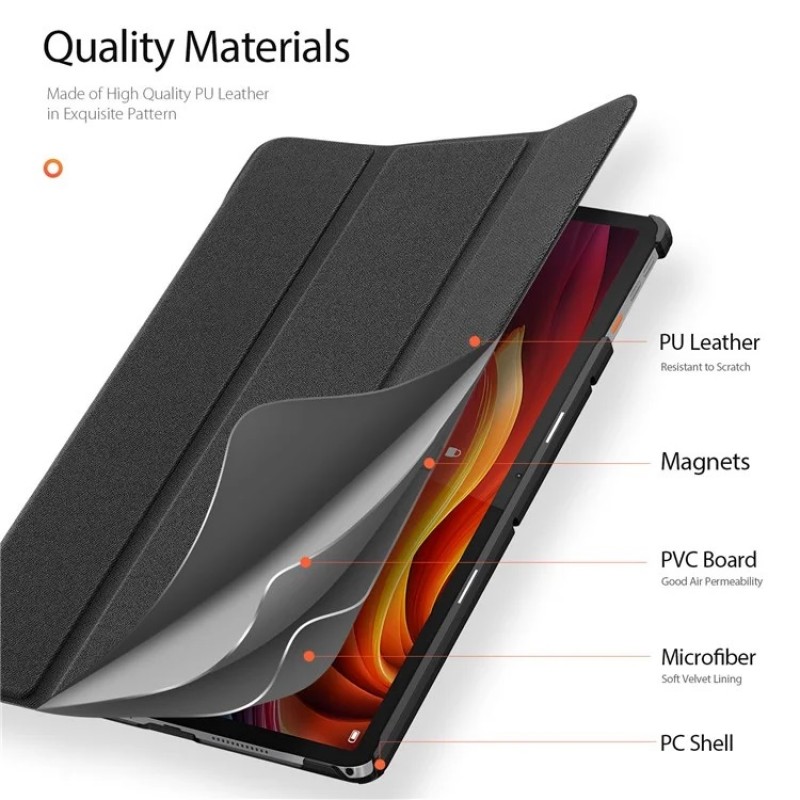 Θήκη DUX DUCIS Domo Series Tri-Fold Stand Leather Case  Lenovo Tab K11 Plus 11.45" Black