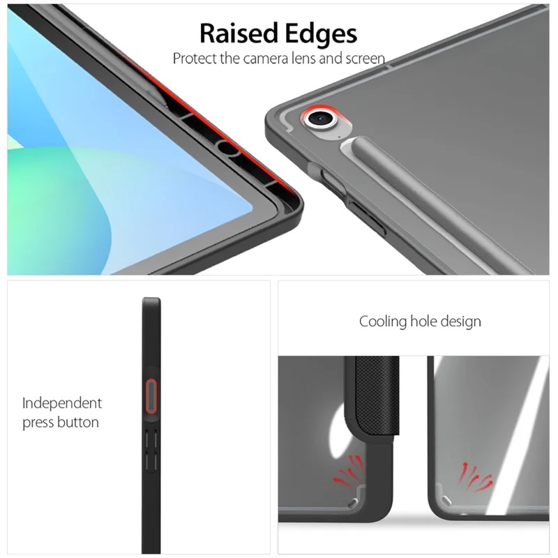 Θήκη  DUX DUCIS TOBY Series Tri-fold Stand Case Samsung Galaxy Tab S10 FE Plus 13.1" Black Θήκη  DUX DUCIS TOBY Series Tri-fold Stand Case Samsung Galaxy Tab S10 FE Plus 13.1" Black