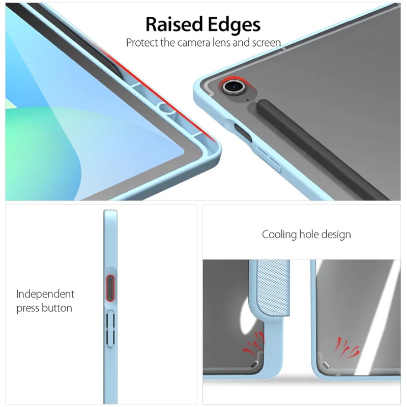 Θήκη  DUX DUCIS TOBY Series Tri-fold Stand Case Samsung Galaxy Tab S10 FE Plus 13.1" Blue Θήκη  DUX DUCIS TOBY Series Tri-fold Stand Case Samsung Galaxy Tab S10 FE Plus 13.1" Blue