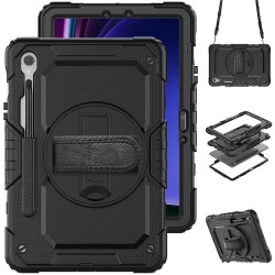 Θήκη Silicone Kickstand Tablet Cover with Hand Strap Case Samsung Galaxy Tab S10 FE Plus 13.1" Black Θήκη Silicone Kickstand Tablet Cover with Hand Strap Case Samsung Galaxy Tab S10 FE Plus 13.1" Black